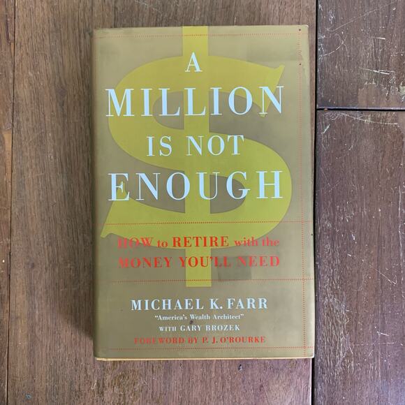 A Million is Not Enough 2008 Michael Farr Finance Planning Advice‎ hardback book - Picture 1 of 12